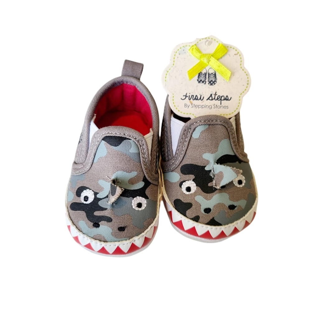 First Steps Shark baby's shoes